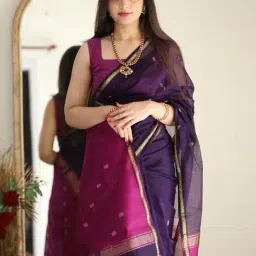 saree mall Women Traditional Saree With Blouse Piece image 2