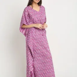 sweet dreams Women Printed Kaftan Nighti image 2