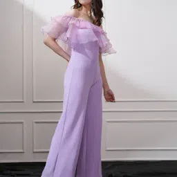 tokyo talkies Women Off-Shoulder Jumpsuit with Ruffled-Accent image 2