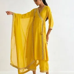 ancestry Women Embellished Dupatta with Patch Border image 2