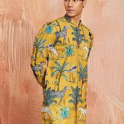 vastramay Men Printed Regular Fit Long Kurta  image 2