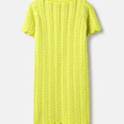 united colors of benetton Girls Self-Design A-Line Dress image 2