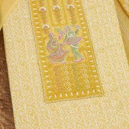 soch Women Embroidered 3-Piece Unstitched Dress Material image 2