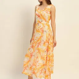 leia Women Floral Print A-Line Dress image 2