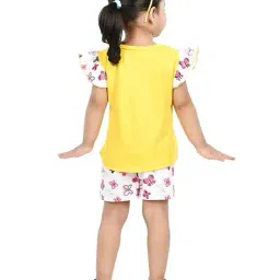 new gen Girls Floral Shorts with Top image 2