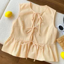 qioa Women Striped Regular Fit Top image 2