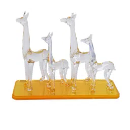 theallchemy Crystal Glass Camel Showpiece image 2