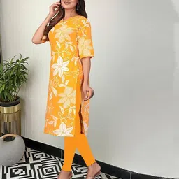 nyrika Women Floral Straight Kurti image 2