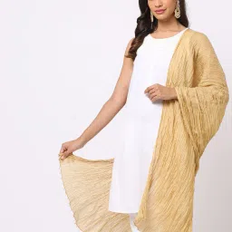avaasa mix n' match Crushed Dupatta with Beaded Tassels image 3