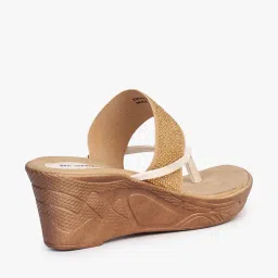 hi-attitude Women Embellished Thong-Strap Wedges image 3