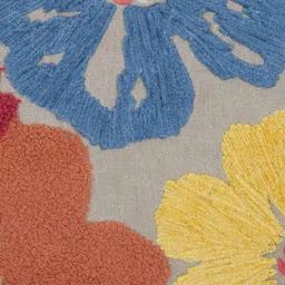 haus & kinder Embroidered Throw Cushion Cover 16'' x 16'' image 3