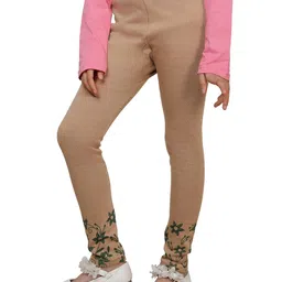 indiweaves Pack of 2 Floral Print Leggings with Elasticated Waistband image 3