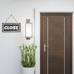 cvanu Open & Close Sign Wooden Wall Hangings image 3