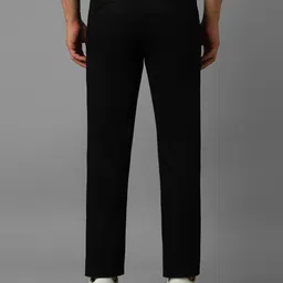 louis philippe Men Flat-Front Tapered Fit Trousers image 3
