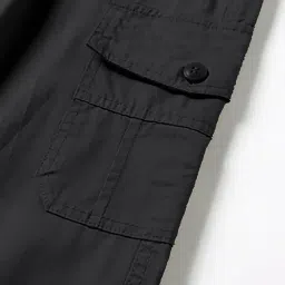 poshax Men Relaxed Fit Cargo Pants with Insert Pockets image 3