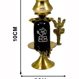 navyaksh Brass Shiva Ling Lingam Statue Showpiece image 3