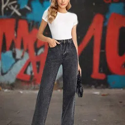 kashianxstyle Women Washed Boyfriend Jeans image 3