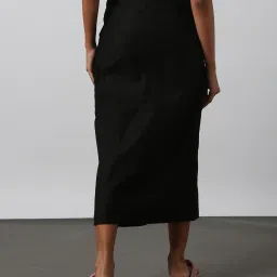 outryt by azorte Women Skirt with Front Slit image 3