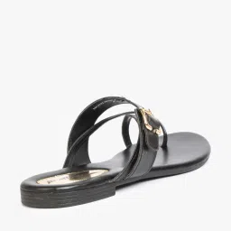 hi-attitude Strappy Slip-On Sandals with Buckle Accent image 3