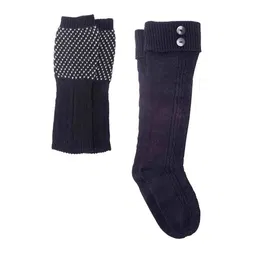 bharatasya Textured High Socks image 3