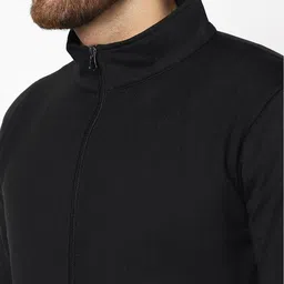 gespo Zip-Front Ribbed Hems Sweatshirt image 3