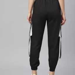 laabha Women Cuffed Joggers with Drawstring image 3