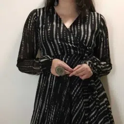 fashion 2 wear Striped Fit & Flare Dress image 3