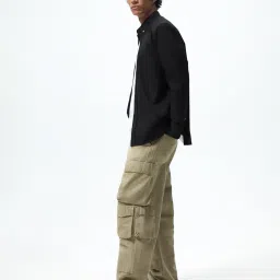 mischief monkey Men Regular Fit Shirt with Button-Down Collar image 3