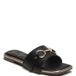 bruno manetti Women Open-Toe Flat Sandals with Metal Accent image 3