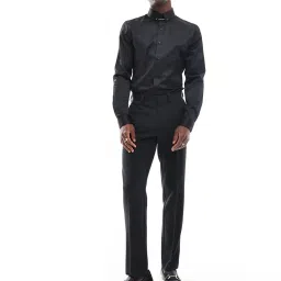 asos design Men Slim Fit Shirt with Bar Detail image 3