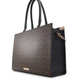 aldo Women Micro Print Satchel Bag with Detachable Strap image 3