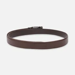 louis philippe Men Textured Belt with Buckle Closure image 3