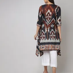 biba Straight Kurta with Tassels image 3