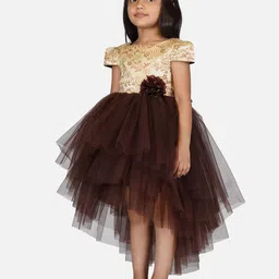 toy balloon Fit & Flare Dress with Floral Applique image 3