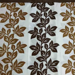 good homes Set of 2 Leaf Print Window Curtains with Eyelet Header image 3