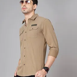 british club Double Pocket Twill Shirt with Flaps And Badge image 3