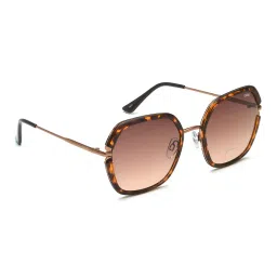 idee Women Full-Rim UV-Protected Hexagonal Sunglasses- IDS3055C1SG image 3