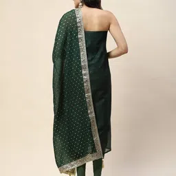 mbz.in by meena bazaar Women Printed Unstitched Dress Material image 3