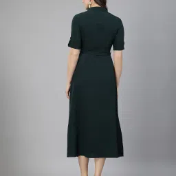 aayu-all about you Women Regular Fit A-Line Dress with Collar Neck image 3