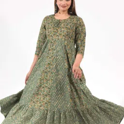 aramya Women Floral Anarkali Kurta image 3