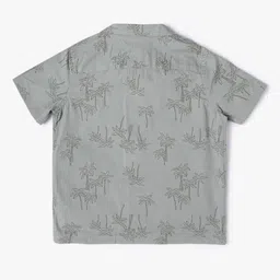 gap kids Printed Shirt with Cuban Collar image 3