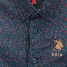 u.s. polo assn. Boys Printed Regular Fit Shirt image 3