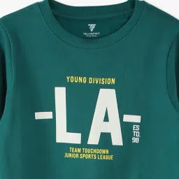 kb team spirit Boys Typographic Print Relaxed Fit Sweatshirt image 3