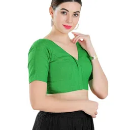 vamas V-Neck Front Open Blouse image 3