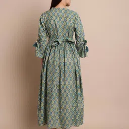 secret wish Floral Printed Maternity Fit & Flare Dress image 3