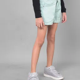 crimsoune club Girl Slim Fit Flat-Front Shorts image 3