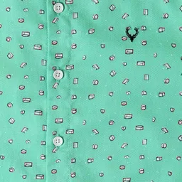 allen solly Boys Printed Regular Fit Shirt image 3