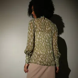 sam Women Printed Sheer Regular Fit Top image 3