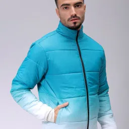 the indian garage co Men Ombre Print Slim Fit Bomber Jacket image 3