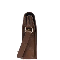 hammonds flycatcher Genuine Leather Messenger Bag with Flap Closure image 3